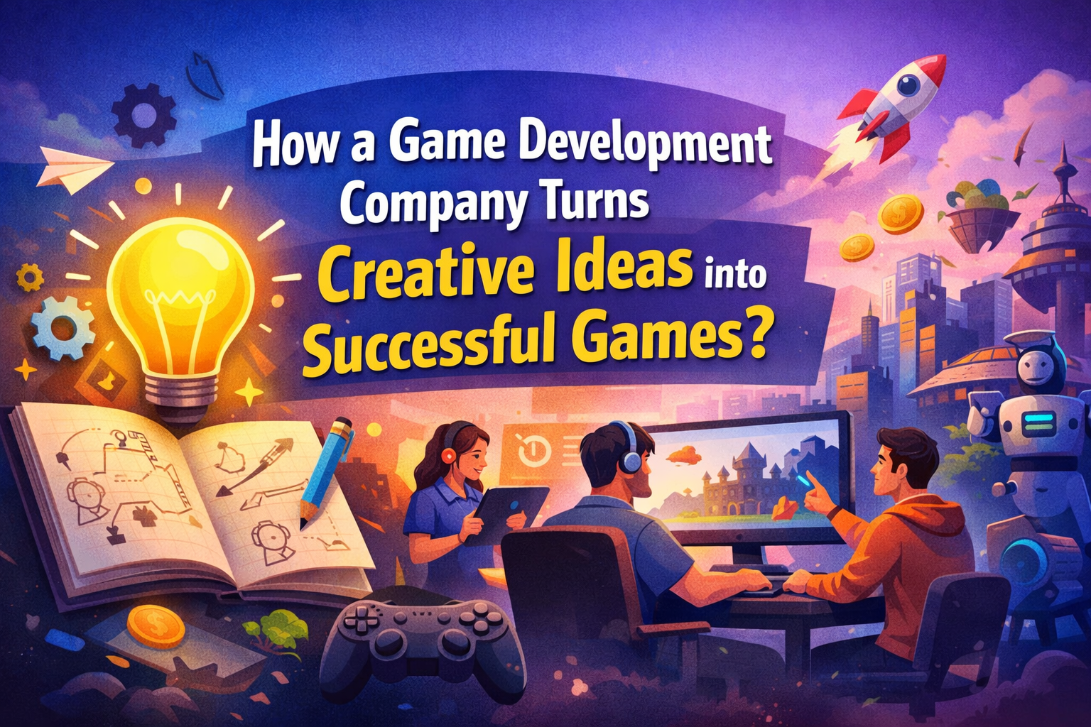 How Does a Game Development Company Turn Creative Ideas into Successful Games?